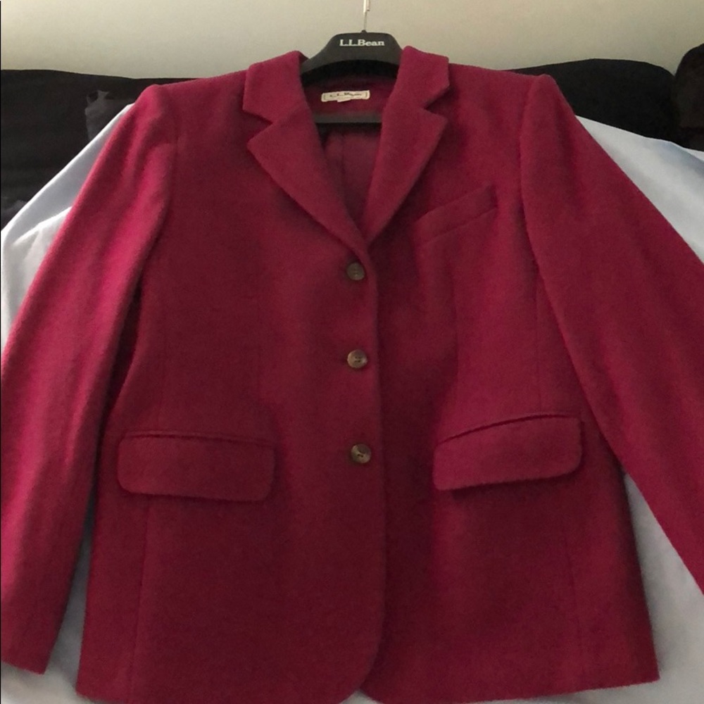 L.L. Bean Ladies 10 Petite Wool & Cashmere Blazer